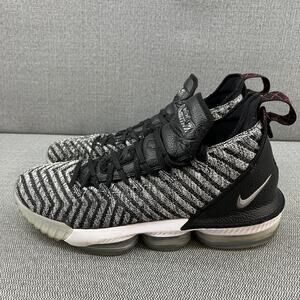 Nike LeBron 16 Oreo Basketball‎ Sneakers AO2588-006 Size 12